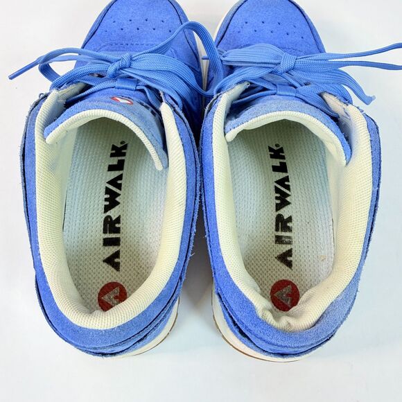 Airwalk Mongo Suede Low Women Airwalk Womens 6.5 Blue Suede Mongo CT Composite Toe Work Shoes Slip Resistant